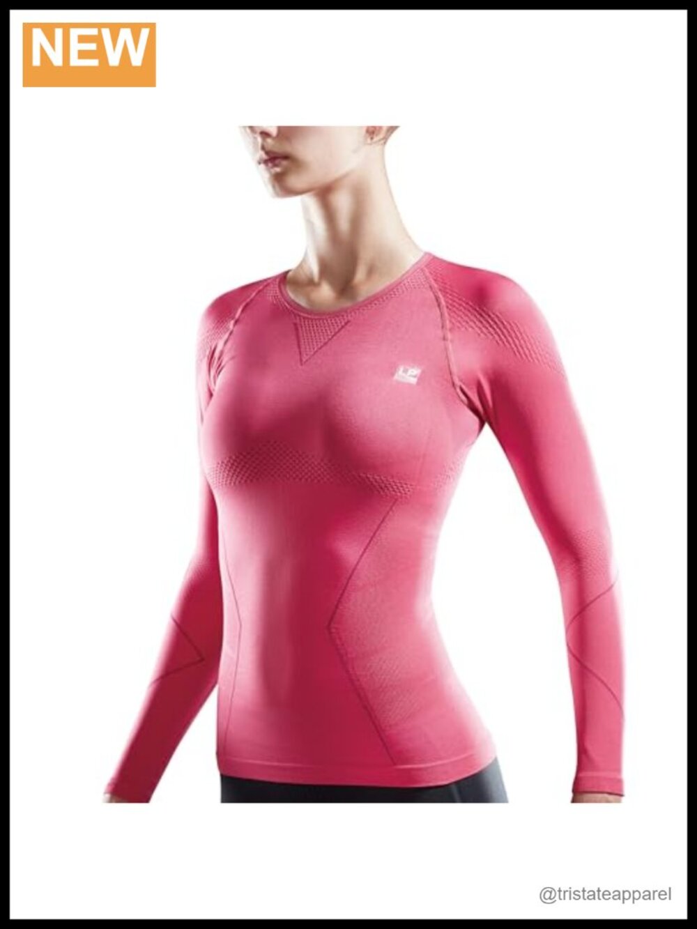 Women's Long Sleeve Compression Shirt X-Shape Back Support Moisture-Wicking